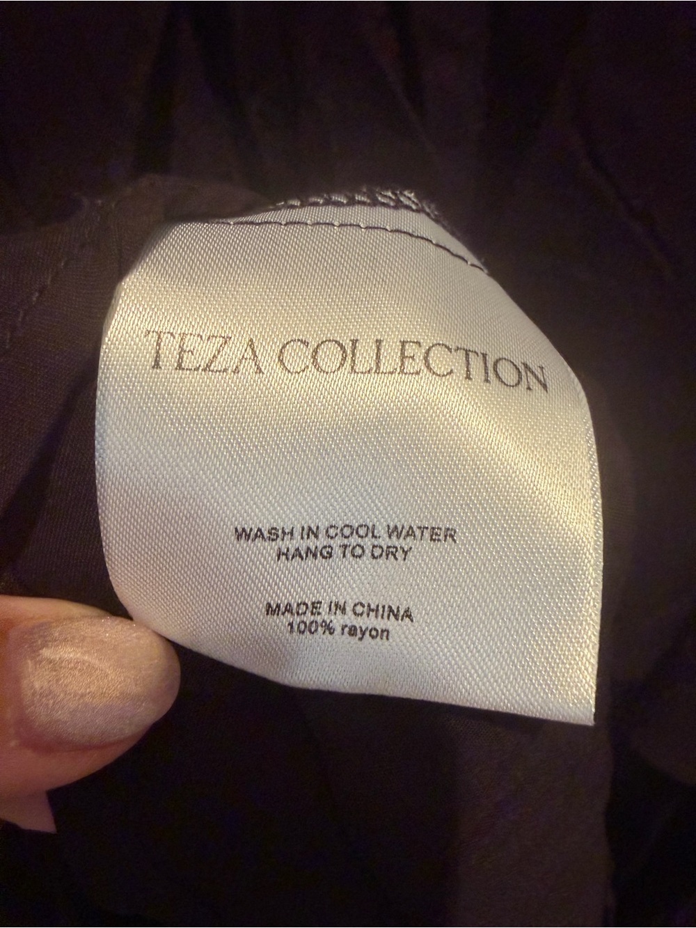 Teza Collection Black Tiered Midi Dress with Adjustable Tie Straps NWT - Picture 7 of 7